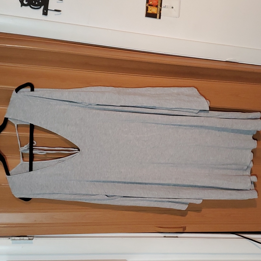 Bell sleeve cold shoulder tunic/dress